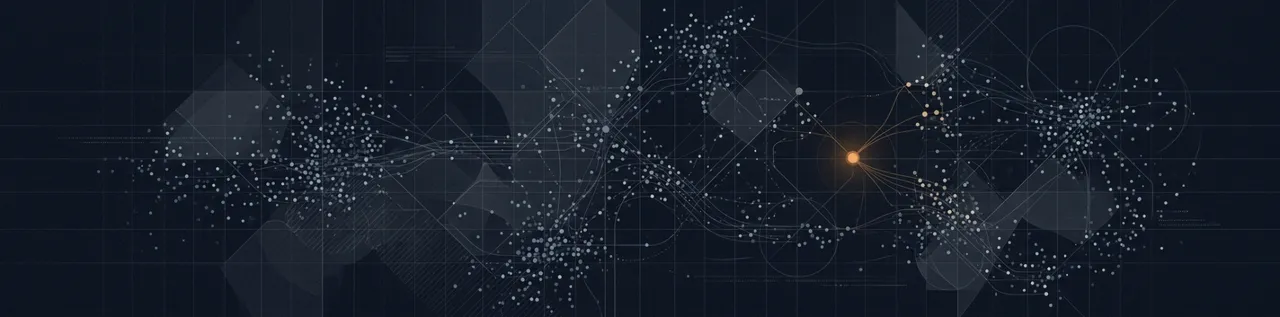 Abstract data-pattern banner for article on Met Police Palantir AI surveillance