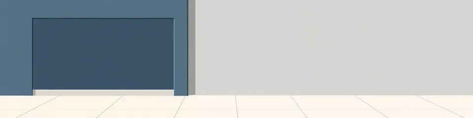 Abstract illustration of a shopfront with fresh paint peeling back to reveal plainer material beneath